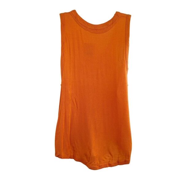 Free People Take The Plunge Tank Top Women’s Large Orange Relaxed Fit NWT - Picture 5 of 11